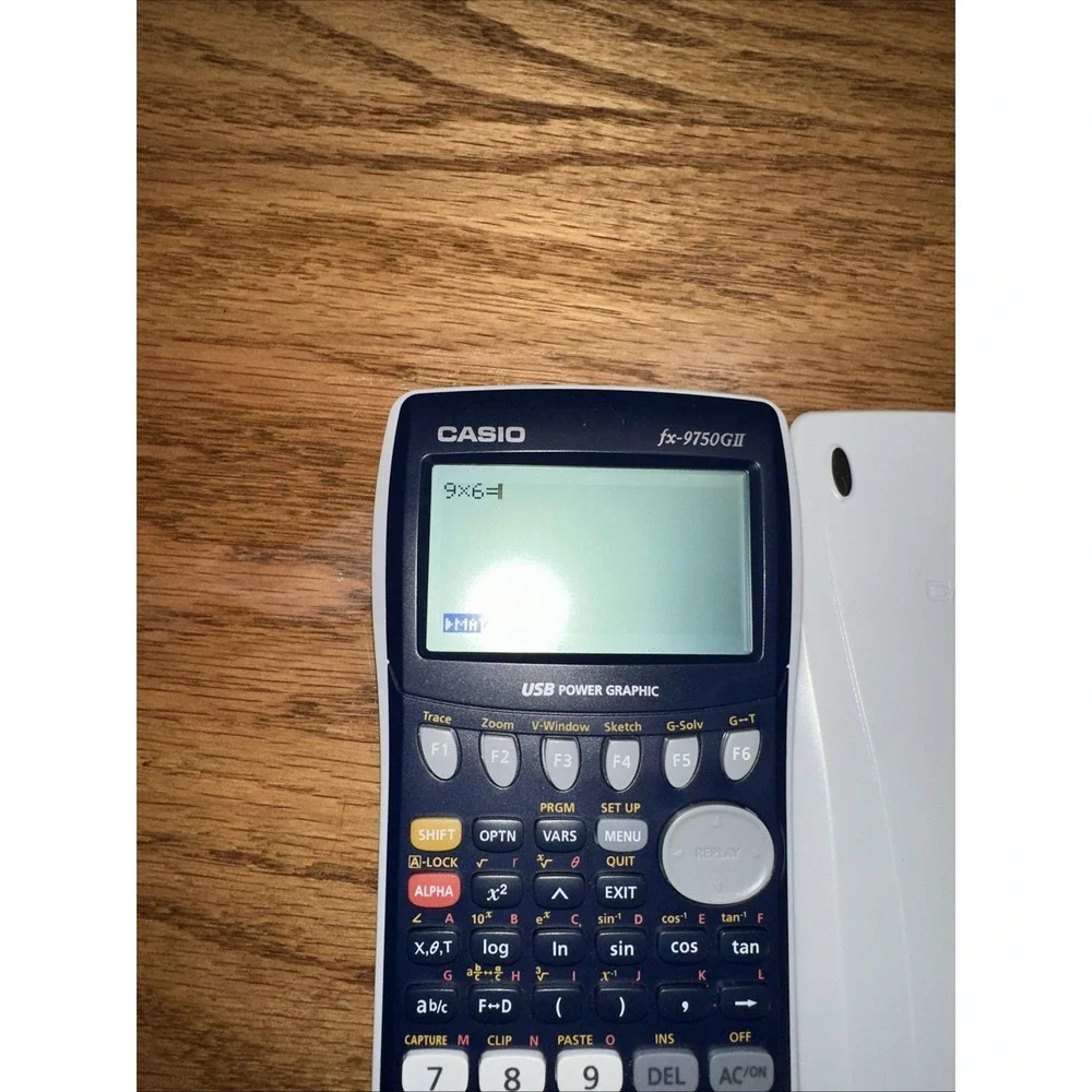 Casio FX-9750GII Graphing Calculator w/ Cover TESTED Works!